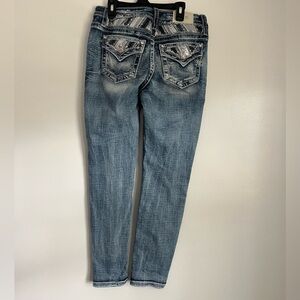 Miss me jeans size 28 mid-rise ankle skinny